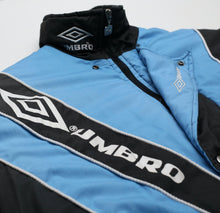 Load image into Gallery viewer, 1992/93 SHEFFIELD WEDNESDAY Vintage Umbro Football Bench Coat Jacket (S/M)
