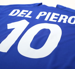 1998/99 DEL PIERO #10 Italy Vintage Kappa Football Shirt Jersey (L/XL)