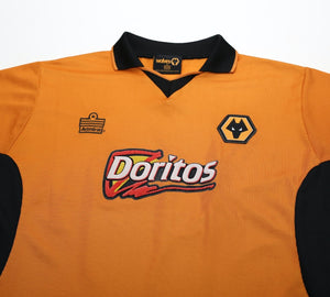 2002/04 Wolverhampton Wanderers Vintage Admiral Home Football Shirt (M) Wolves