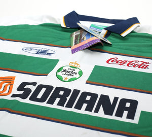 2000/01 CLUB SANTOS LAGUNA Vintage Corona Sports Home Football Shirt (XL) BNWT