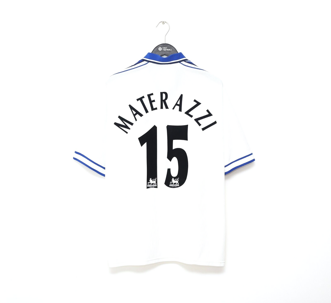 1998/99 MATERAZZI #15 Everton Vintage Umbro Away Football Shirt (XL) Italy Inter