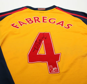 2008/09 FABREGAS #4 Arsenal Vintage Nike MATCH ISSUE Away Football Shirt SIGNED