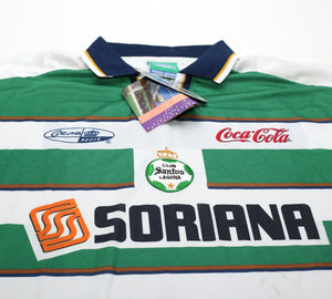 2000/01 CLUB SANTOS LAGUNA Vintage Corona Sports Home Football Shirt (XL) BNWT