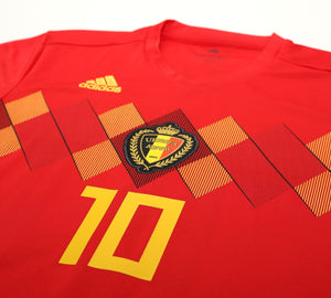 2018/19 HAZARD #10 Belgium Vintage adidas Home Football Shirt (M) World Cup 2018