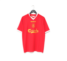 Load image into Gallery viewer, 2001/03 LIVERPOOL Vintage Reebok UCL Home Football Shirt Jersey (L)

