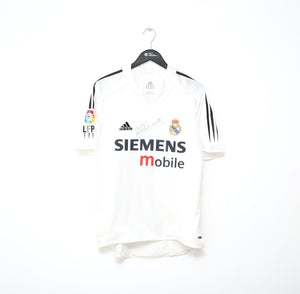 2004/05 OWEN #11 Real Madrid Vintage adidas MATCH ISSUE Home Football Shirt (L)