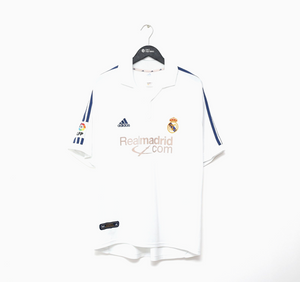 2001/02 REAL MADRID Vintage adidas Home Football Shirt Jersey (L)