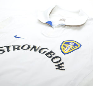 2002/03 VIDUKA #9 Leeds United Vintage Nike Home Football Shirt (L)