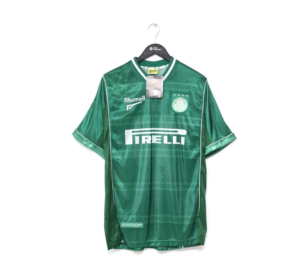 2001 PALMEIRAS #10 Vintage Rhumell Home Football Shirt Jersey (L) BNWT